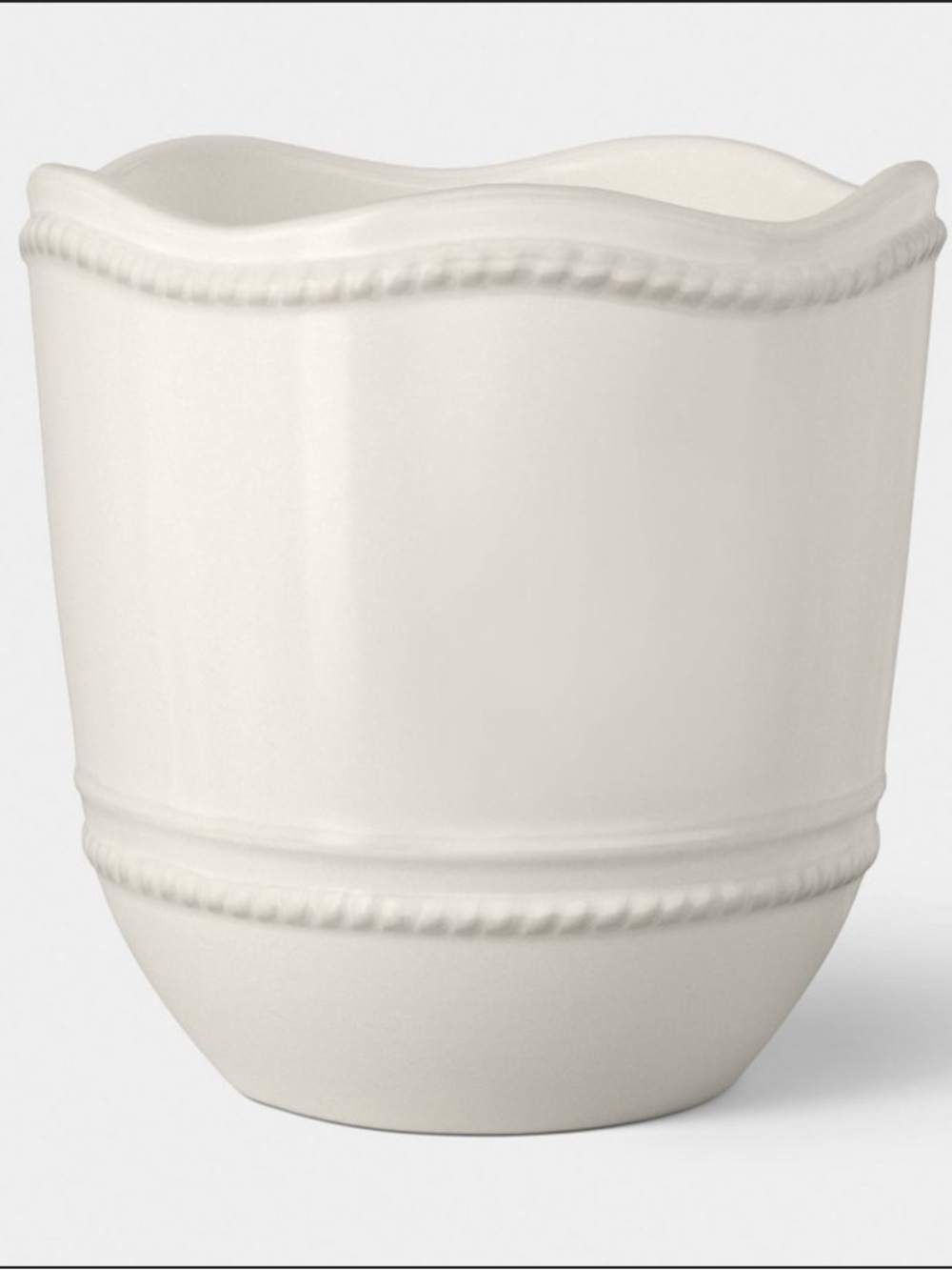 6" Ceramic Outdoor Planter Ivory - Threshold™ designed with Studio McGee